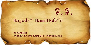 Hajdú Hamilkár névjegykártya